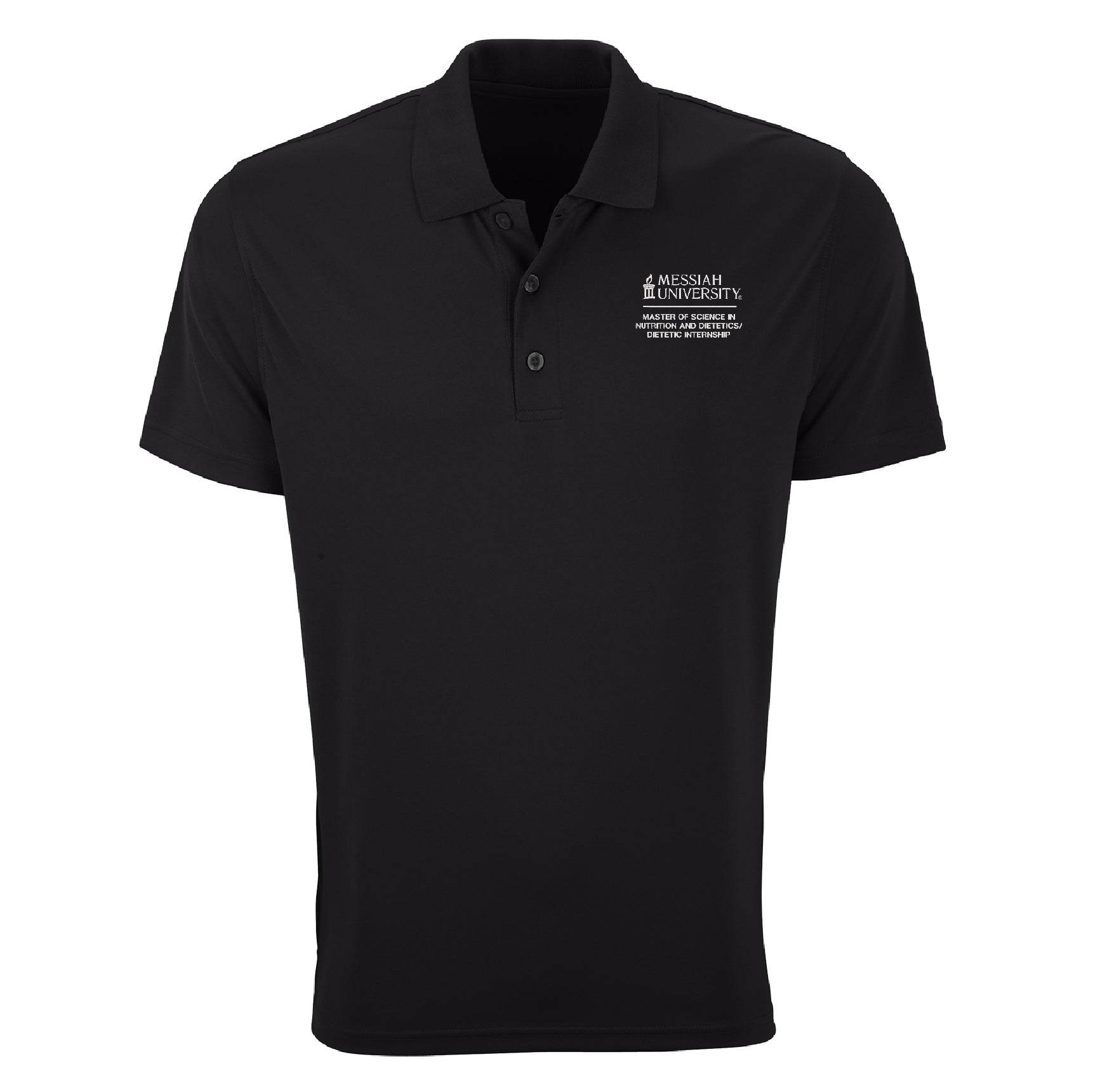 Vansport Omega Solid Mesh Tech Polo | Black