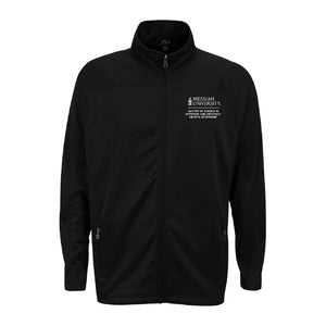 Men's Brushed Back Micro-Fleece Full-Zip Jacket, Black