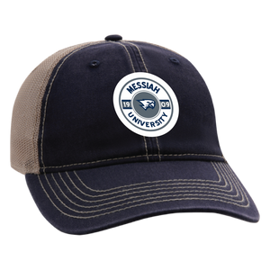 The Wharf Classic Unstructured Tea Stain Snap Back Cap | Navy