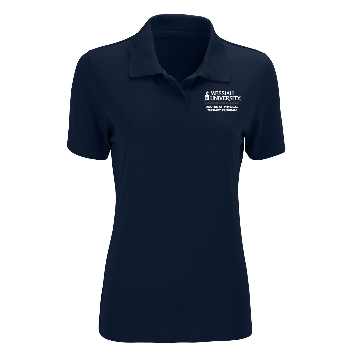 Ladies Vansport Omega Solid Mesh Tech Polo | Navy