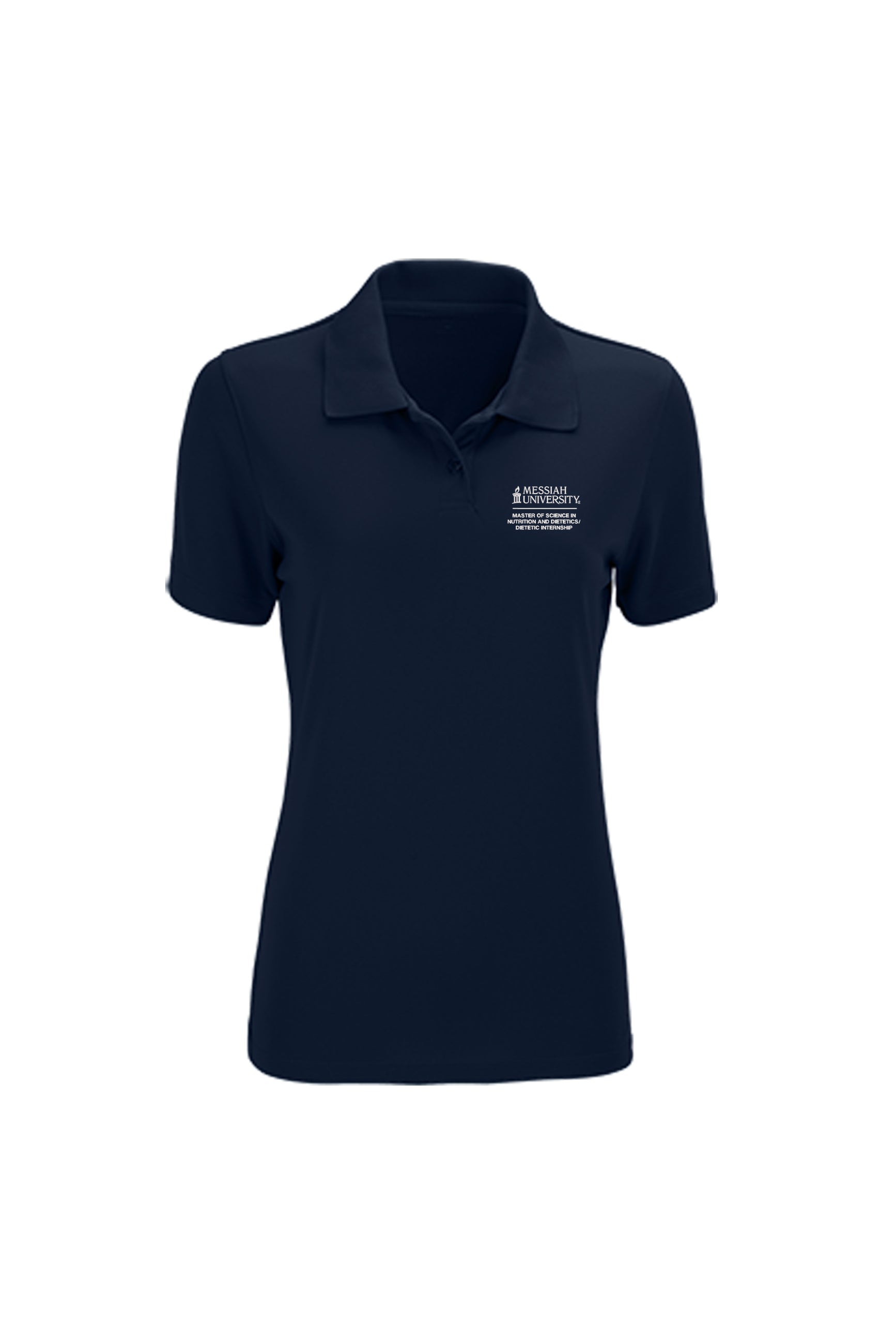 Ladies Vansport Omega Solid Mesh Tech Polo | Navy
