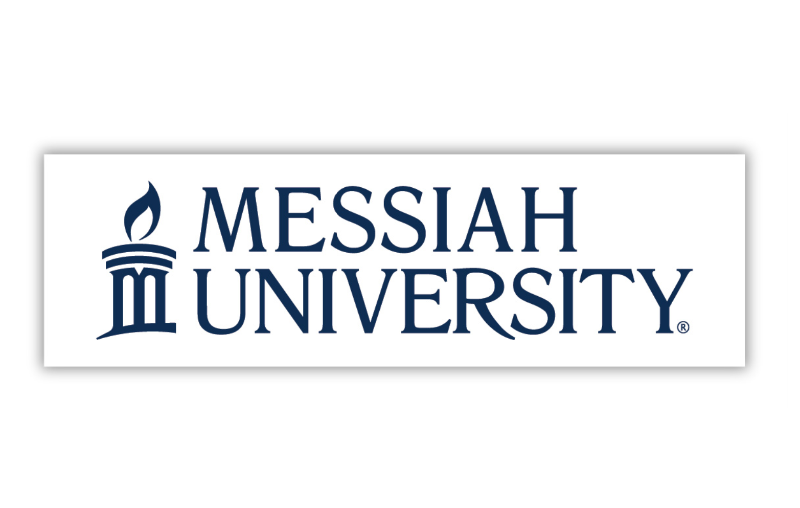 Messiah University Logo on White Decal