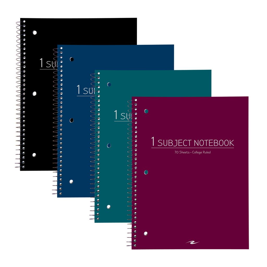 1 Subject Poly Cover Notebook