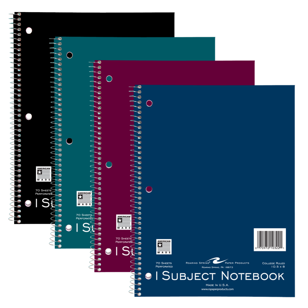 1 Subject Notebook