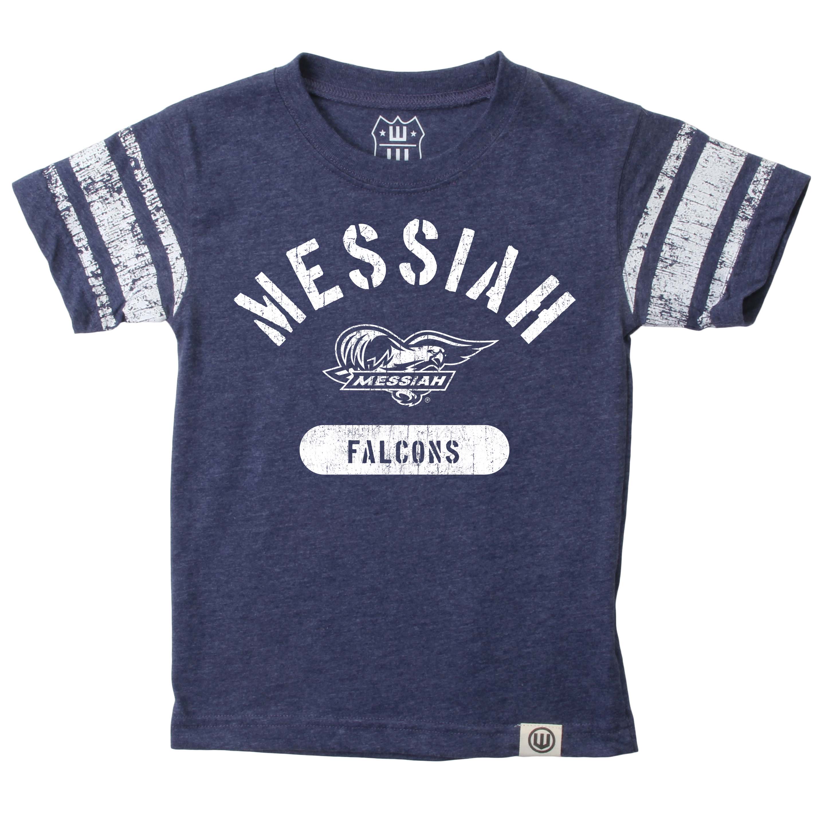 Youth Sleeve Striped Tee | Navy