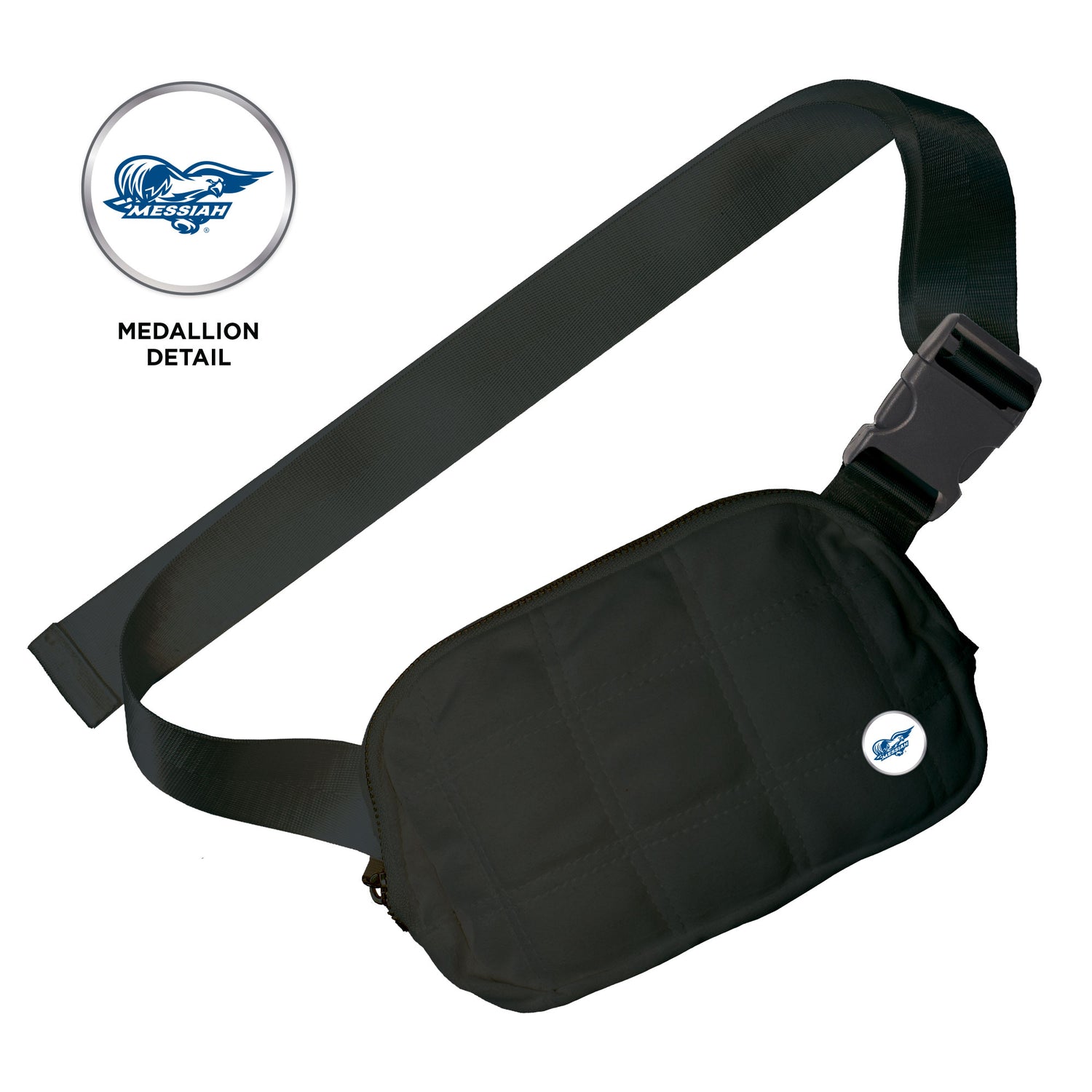 Quilted Belt Bag | Black