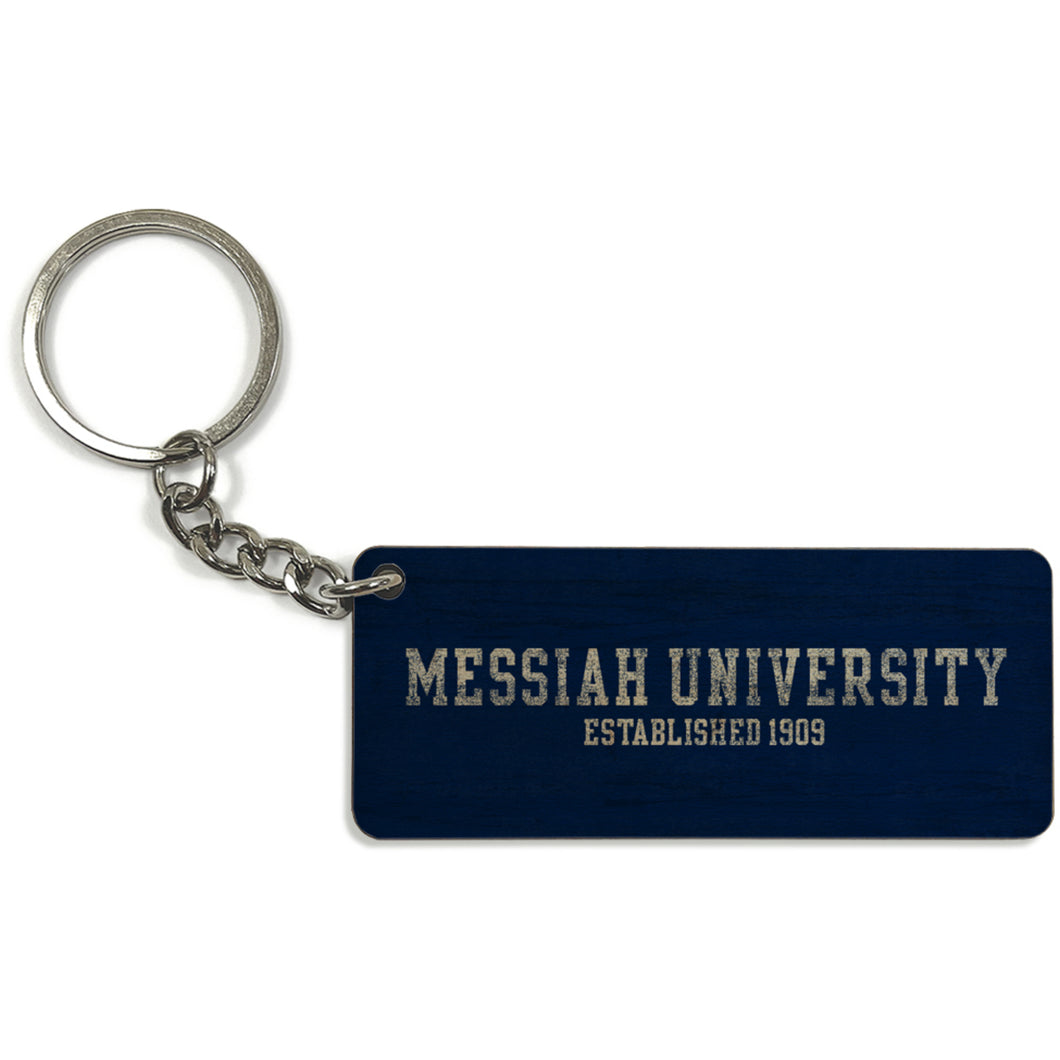 Small Rectangle Key Chain, Navy