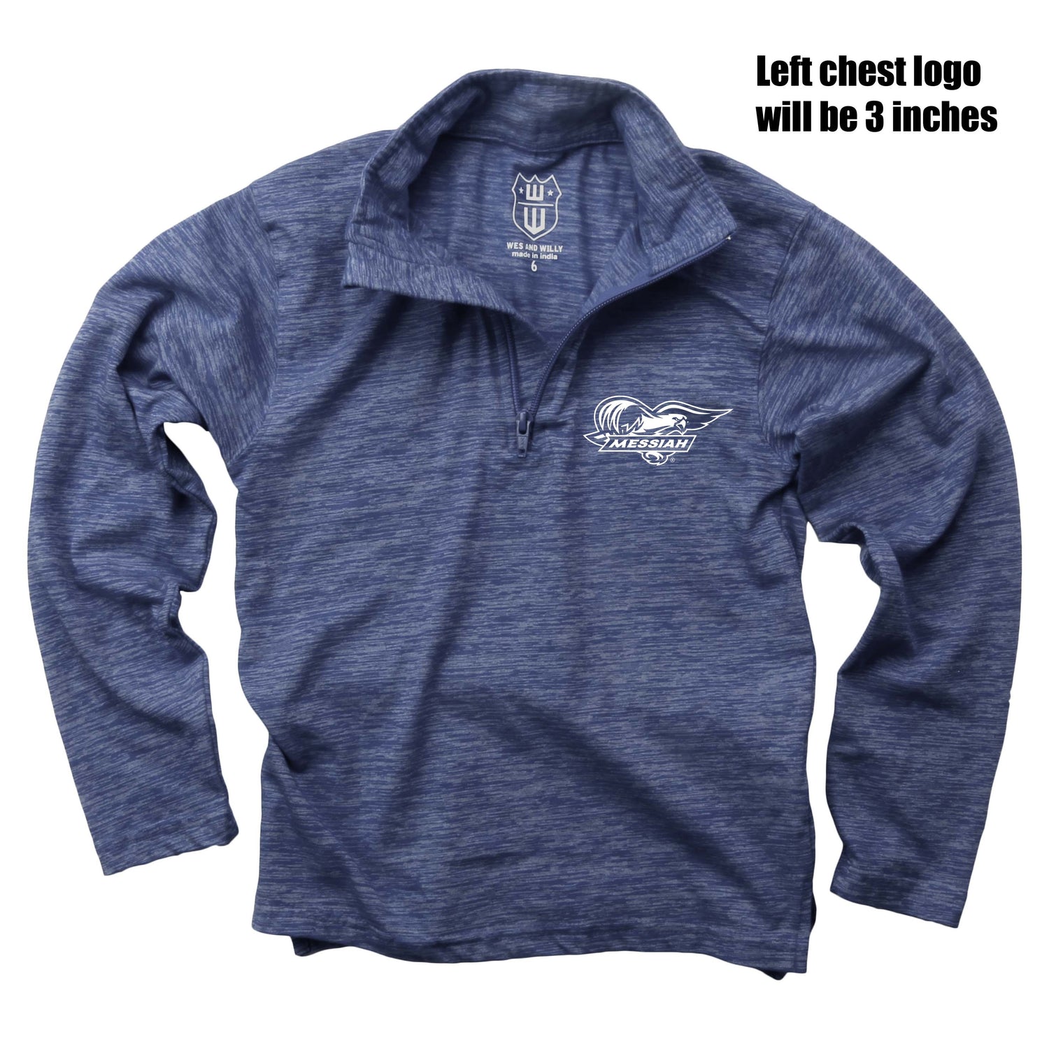 Youth Quarter Zip, Navy