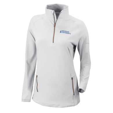 Ladies Outward Nine Half Zip by Columbia, White