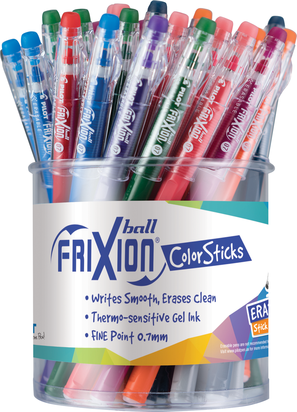 Pilot Frixion Colorsticks Erasable Gel Pen Display