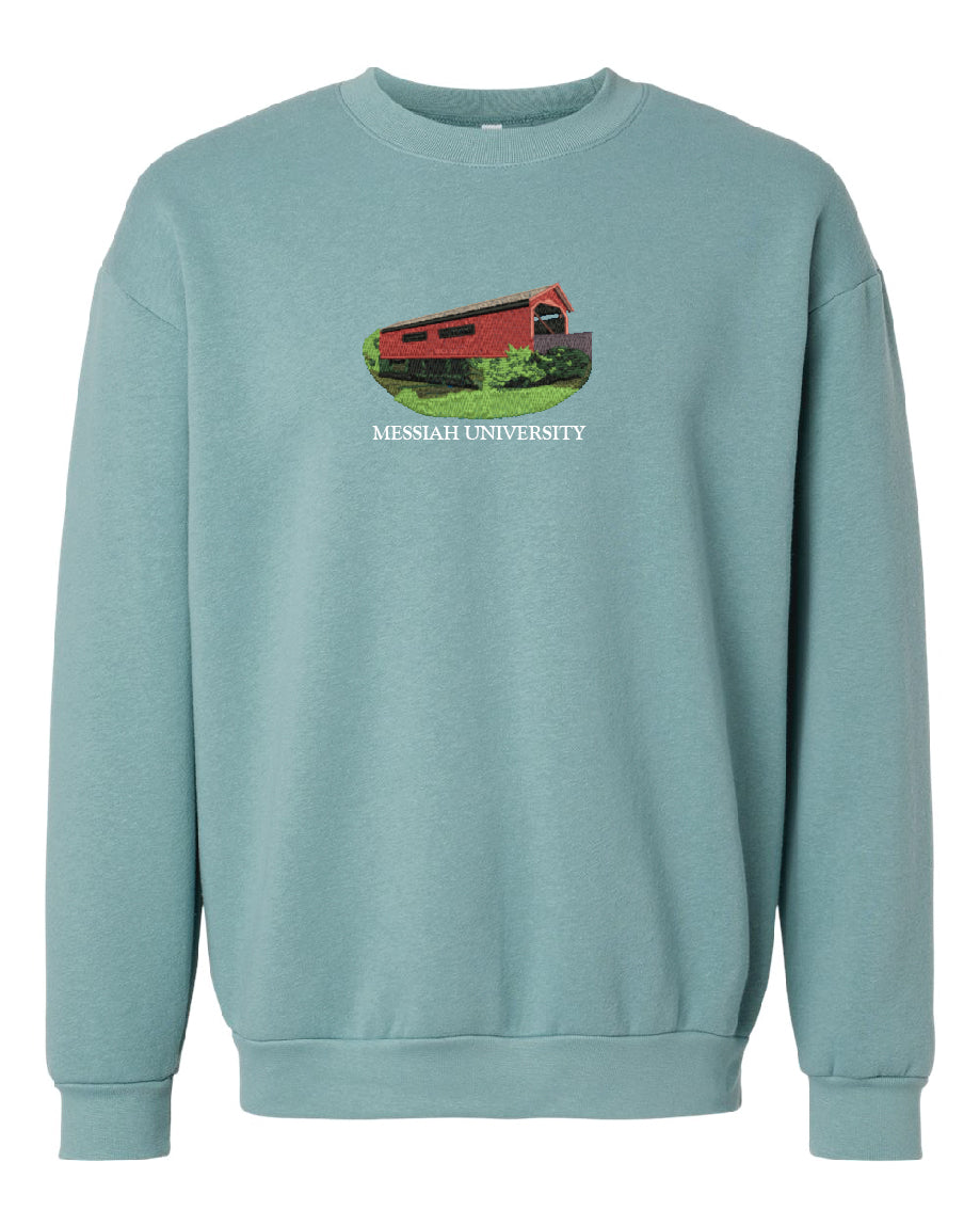 Arctic Covered Bridge Embroidered Crewneck Sweatshirt