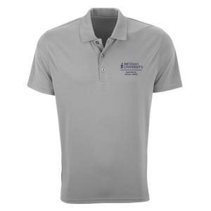 Men's Vansport Omega Solid Mesh Tech Polo, Grey