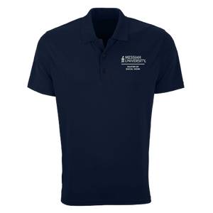 Men's Vansport Omega Solid Mesh Tech Polo, Navy