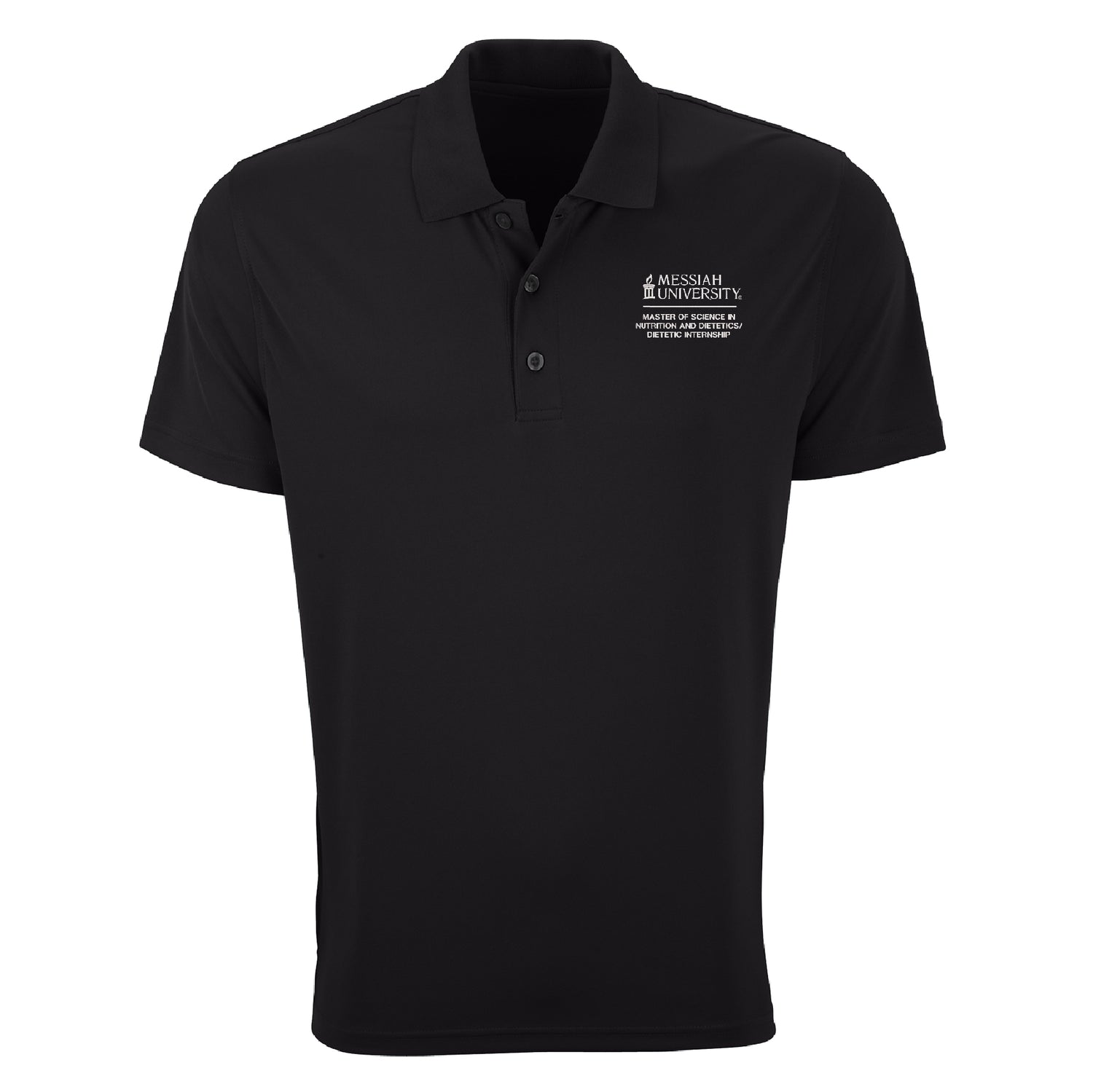 Vansport Omega Solid Mesh Tech Polo | Black