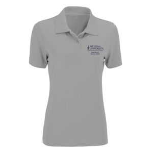 Ladies Vansport Omega Solid Mesh Tech Polo, Grey