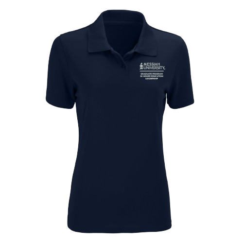 Ladies Vansport Omega Solid Mesh Tech Polo | Navy
