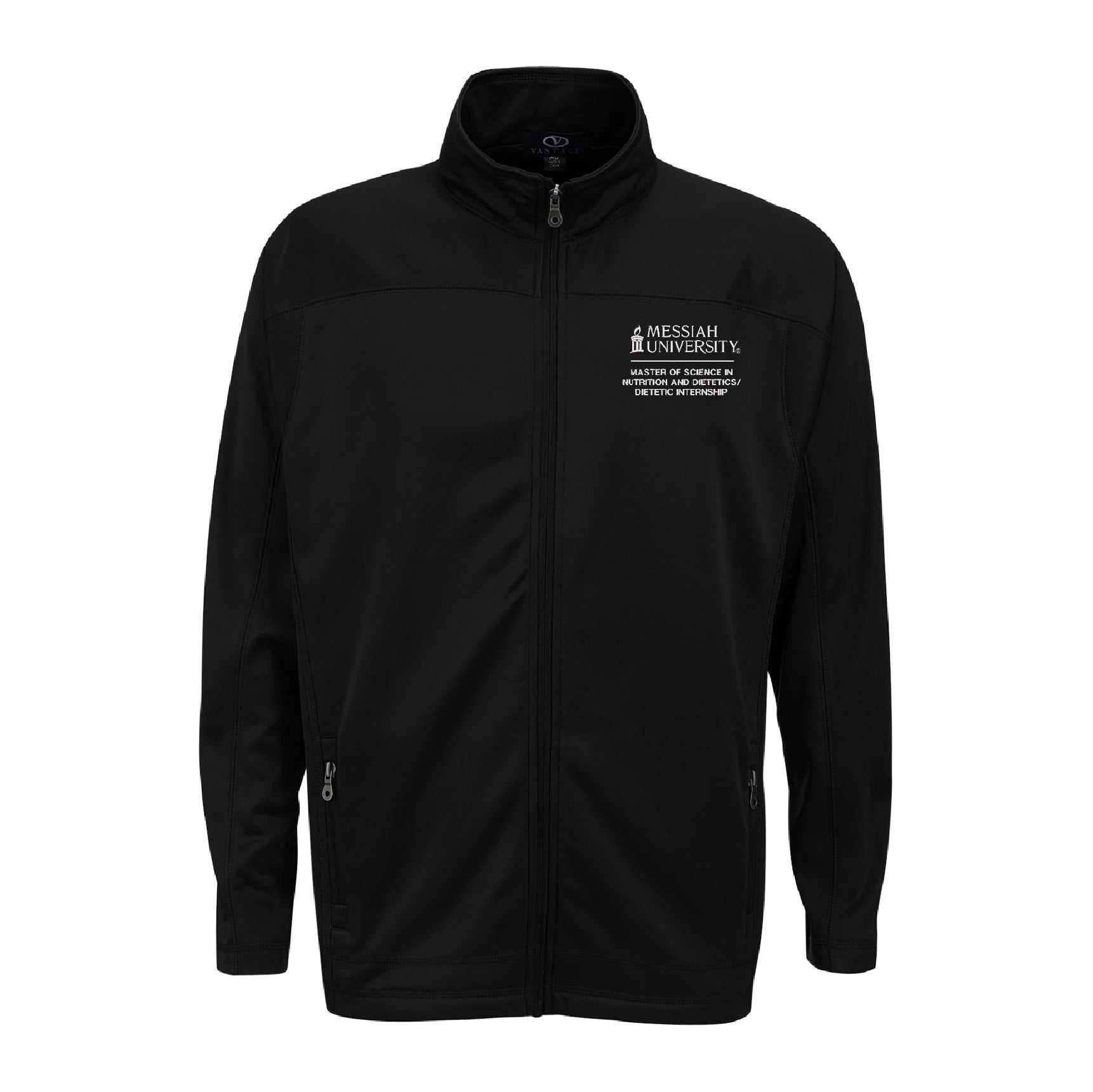 Brushed Back Micro-Fleece Full-Zip Jacket | Black