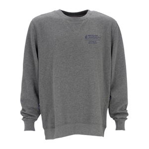 Unisex Fleece Cotton Crew, Dark Steel