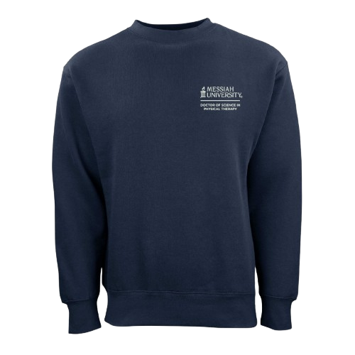 Unisex Cotton Fleece Crew | Dark Navy