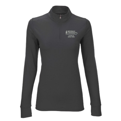 Ladies Vansport Zen Pullover, Dark Grey