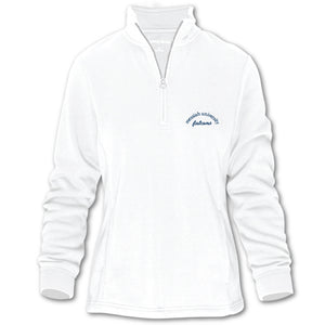 Ladies Comfy 1/4 Zip, White