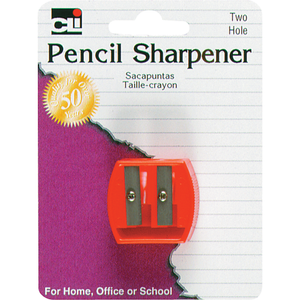Pencil Sharpener 2-Hole 1.25 In Asst 1Pk