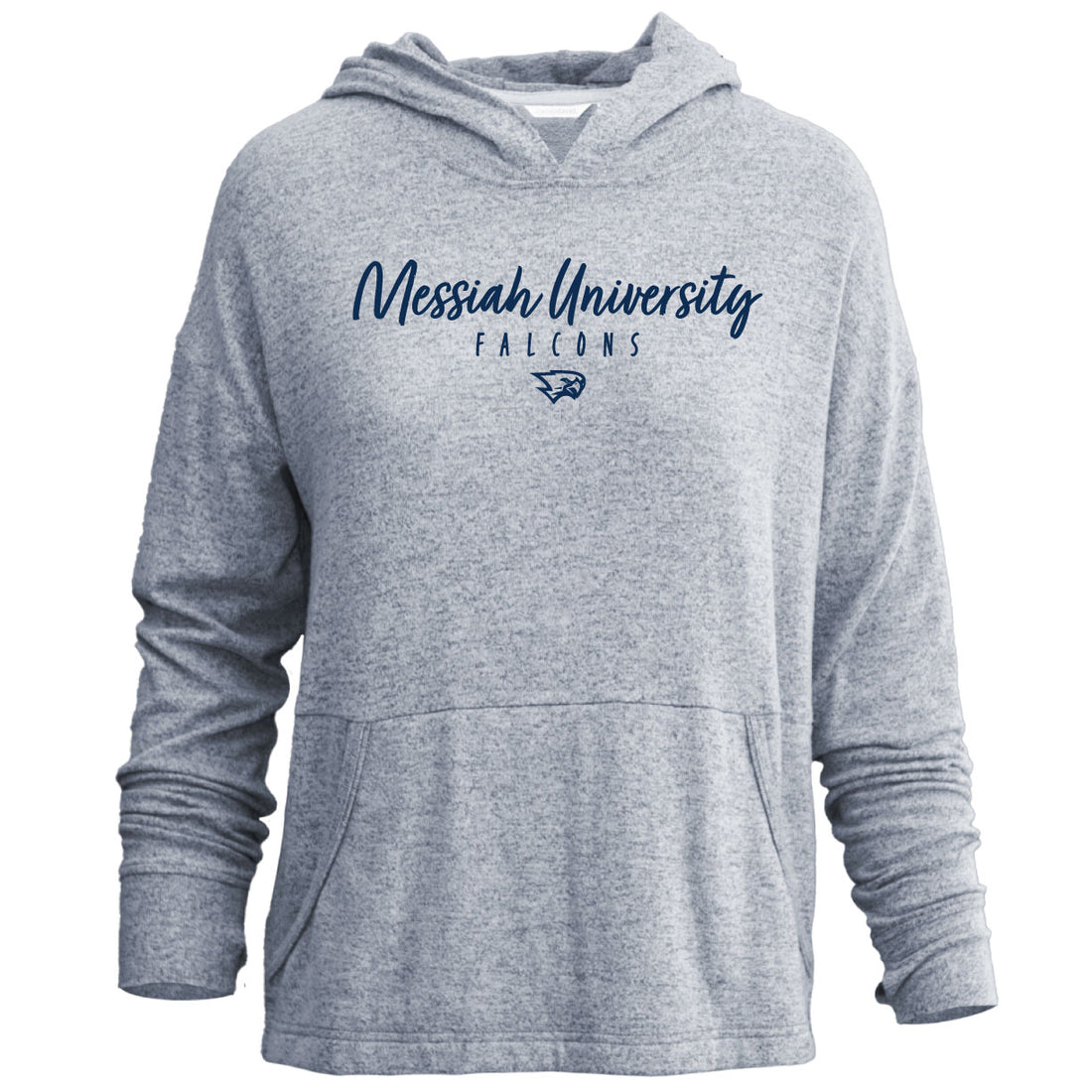 Ladies Wild Flower Fleece Hoodie | Navy Heather