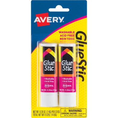 Avery Glue Stic 2pk