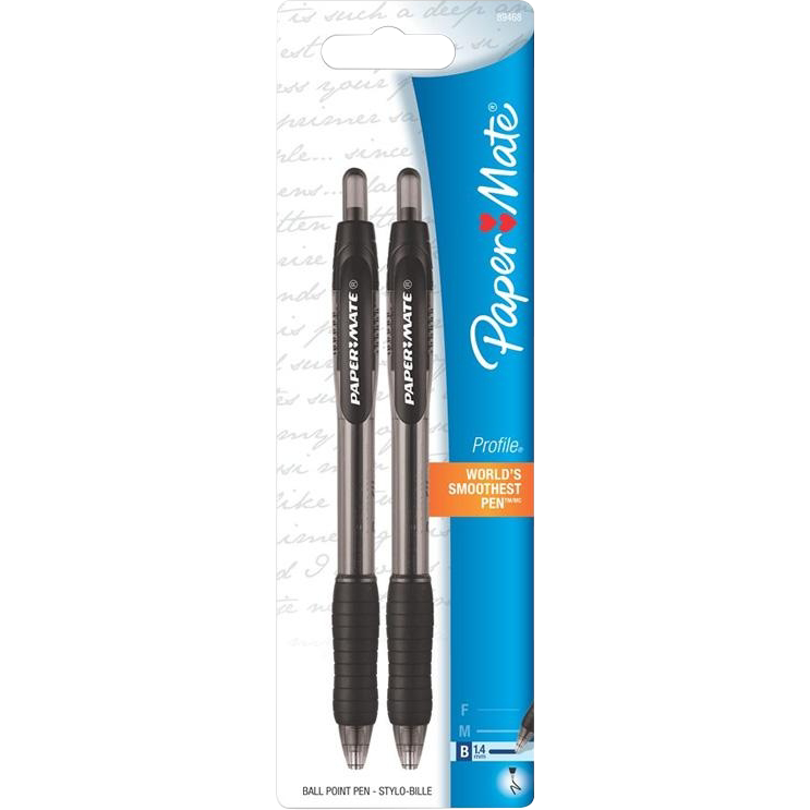 Paper Mate Profile Retractable Ballpoint Pen 2Pk