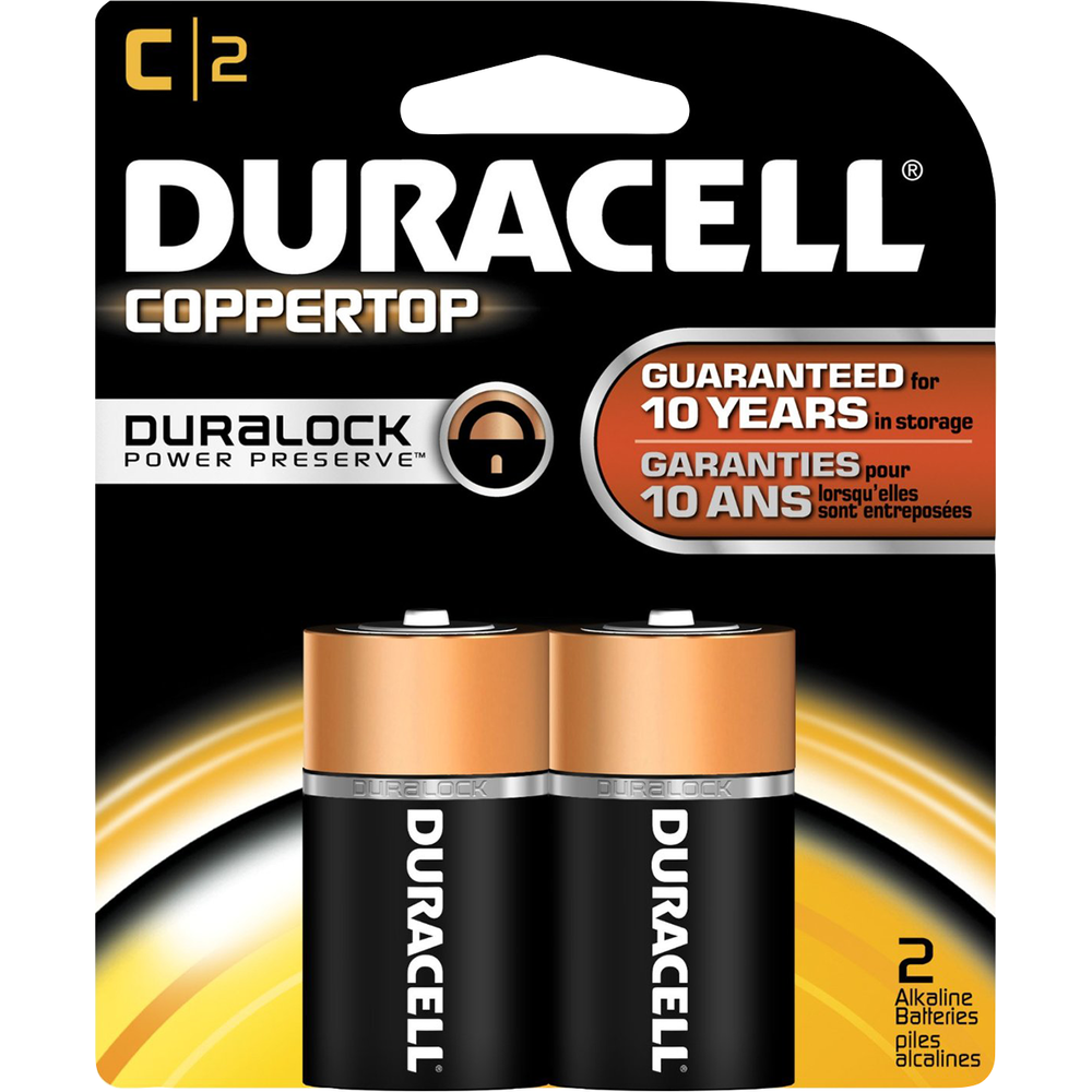 Duracell CopperTop Alkaline Batteries - C 2Pk