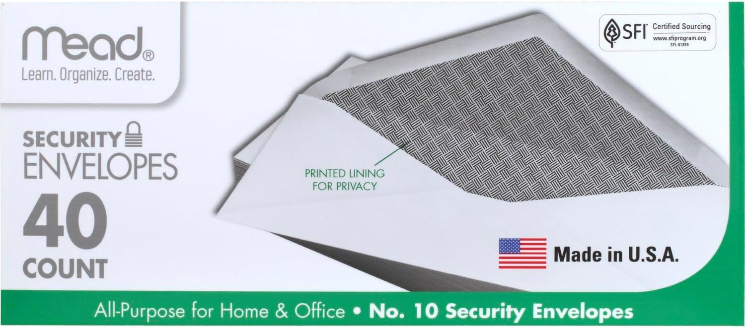 Security Envelope 40Ct Box