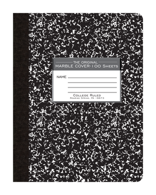 Black Marble Composition Book