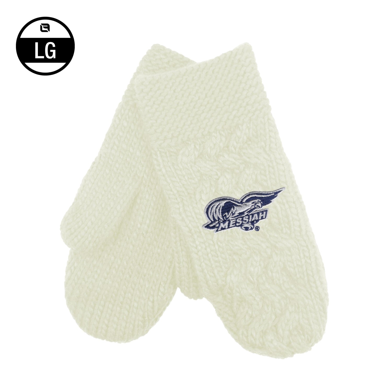 Arya Cable Knit Mittens | Cream