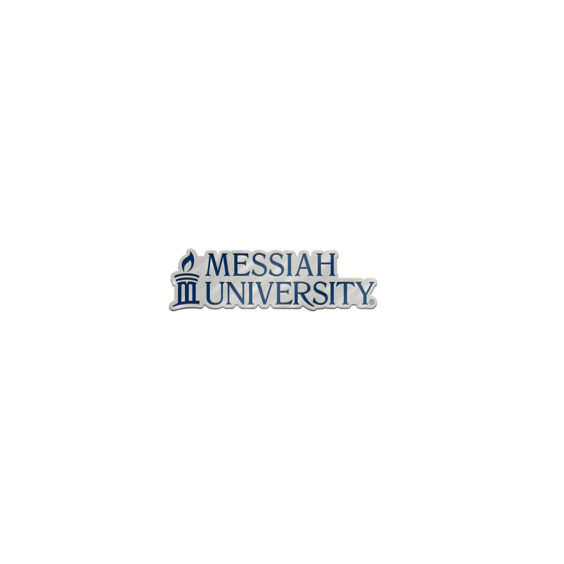 Brass Lapel Pin Messiah University | Silver