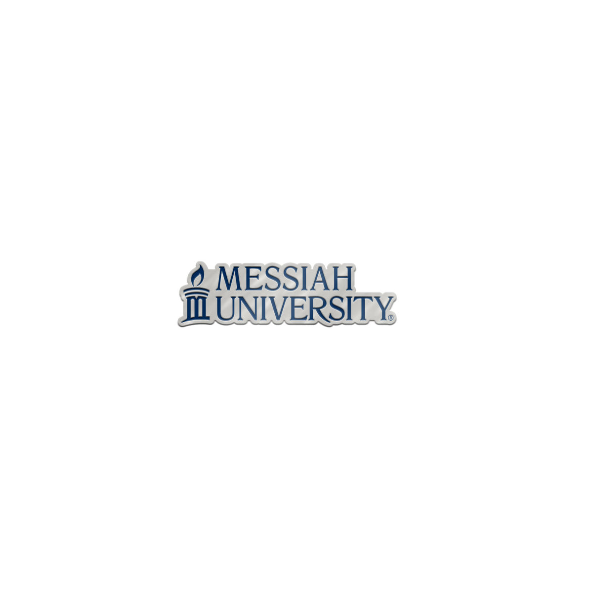 Brass Lapel Pin Messiah University | Silver