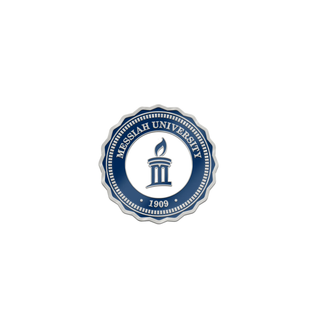 Brass Lapel Pin Seal | Silver