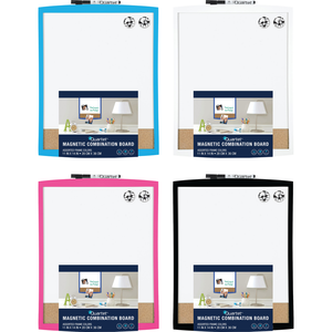 Quartet Plastic Framed Magnetic Combination Board Asst 11x14in