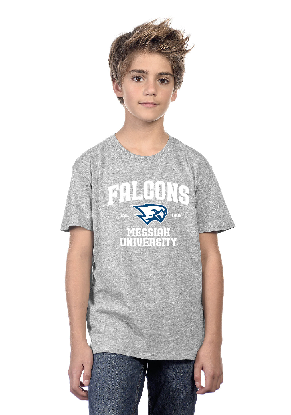 Youth Logoed Tee | Athletic Heather