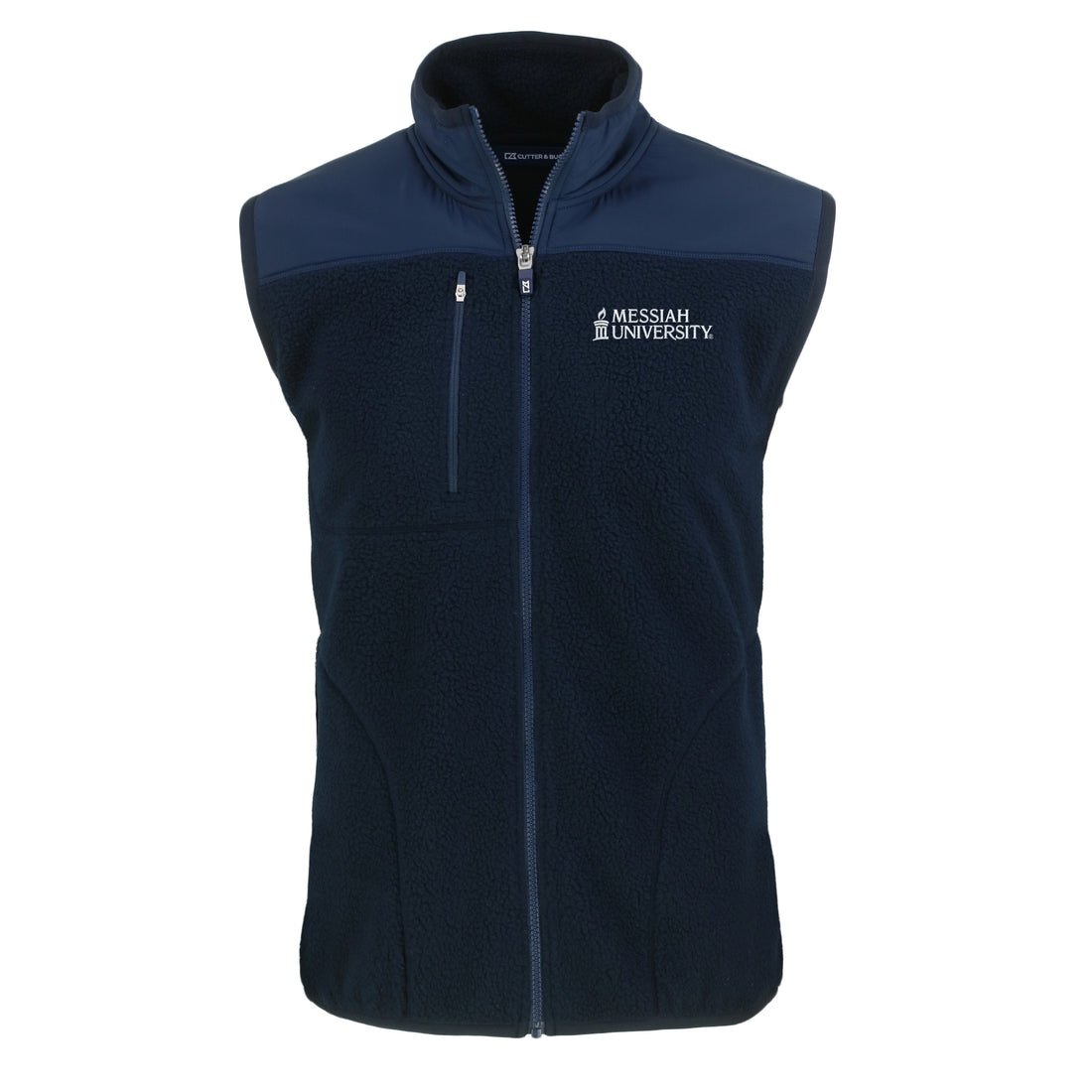 Cascade Eco Sherpa Mens Big &amp; Tall Fleece Vest | Navy