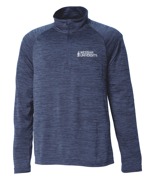 Space Dye Performance Pullover | Navy