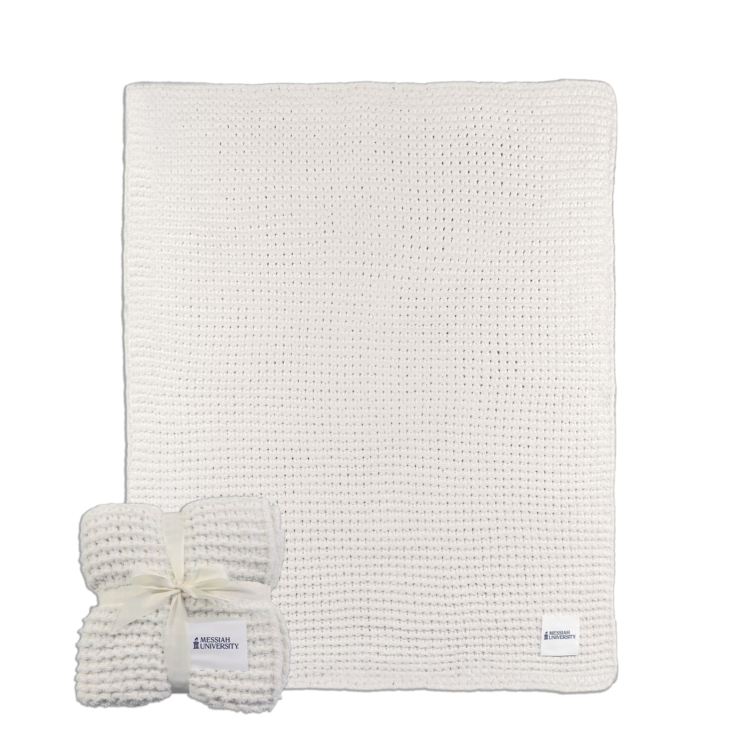 Cable Knit Blanket | Ivory