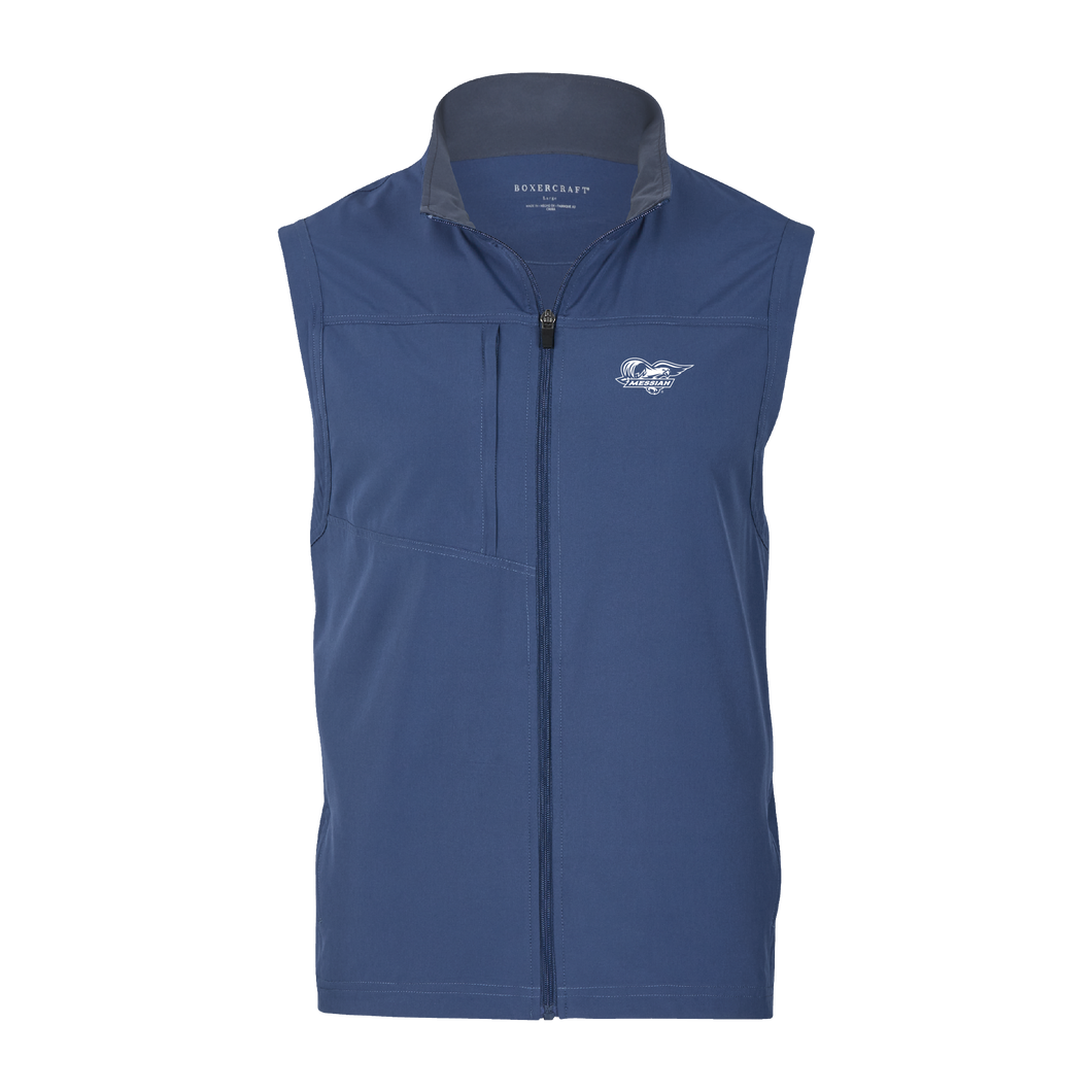 Stretch Woven Vest, Indigo (F24)