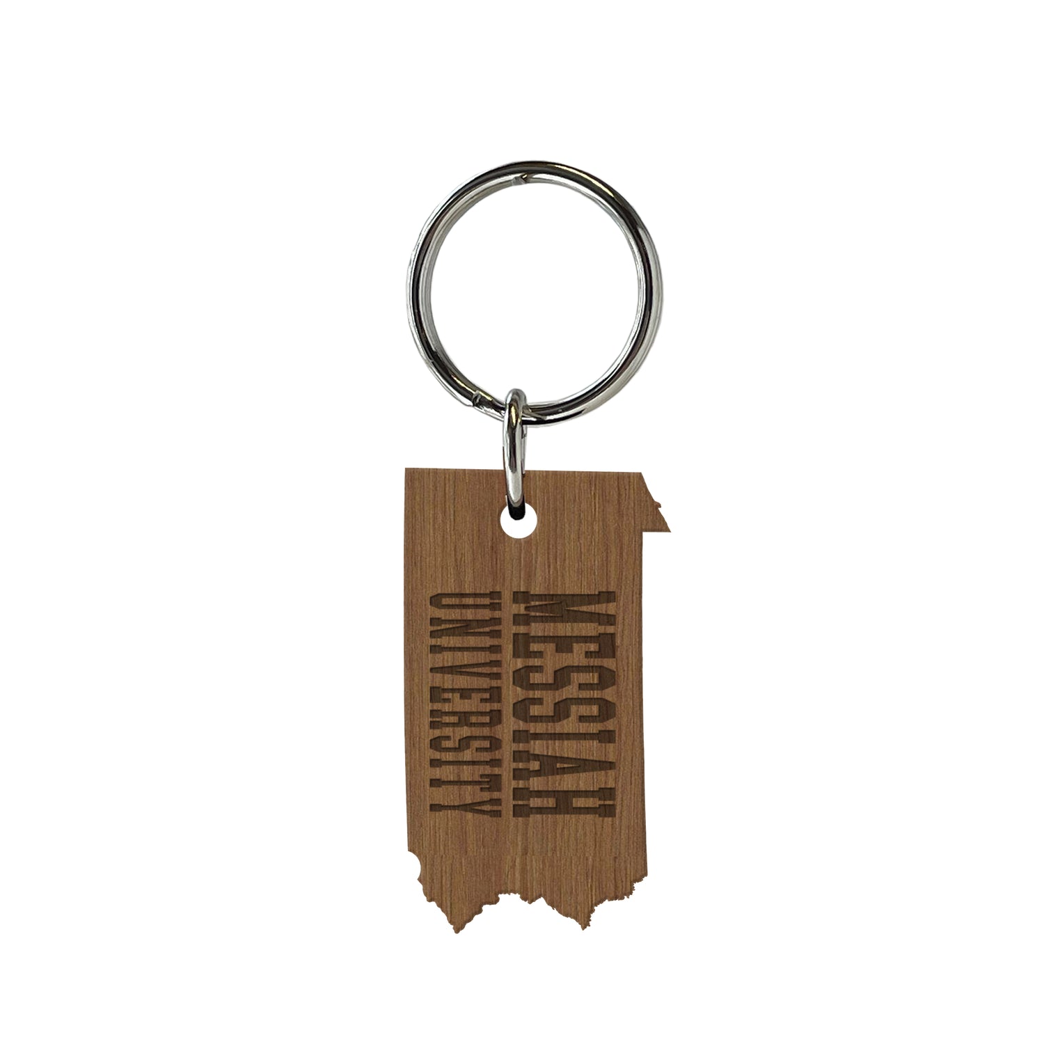 Wooden State Key Tag