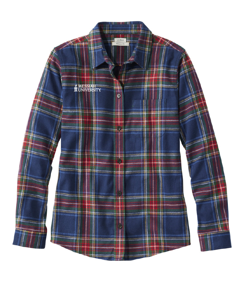 Ladies Scotch Plaid Flannel Shirt | Navy Stewart