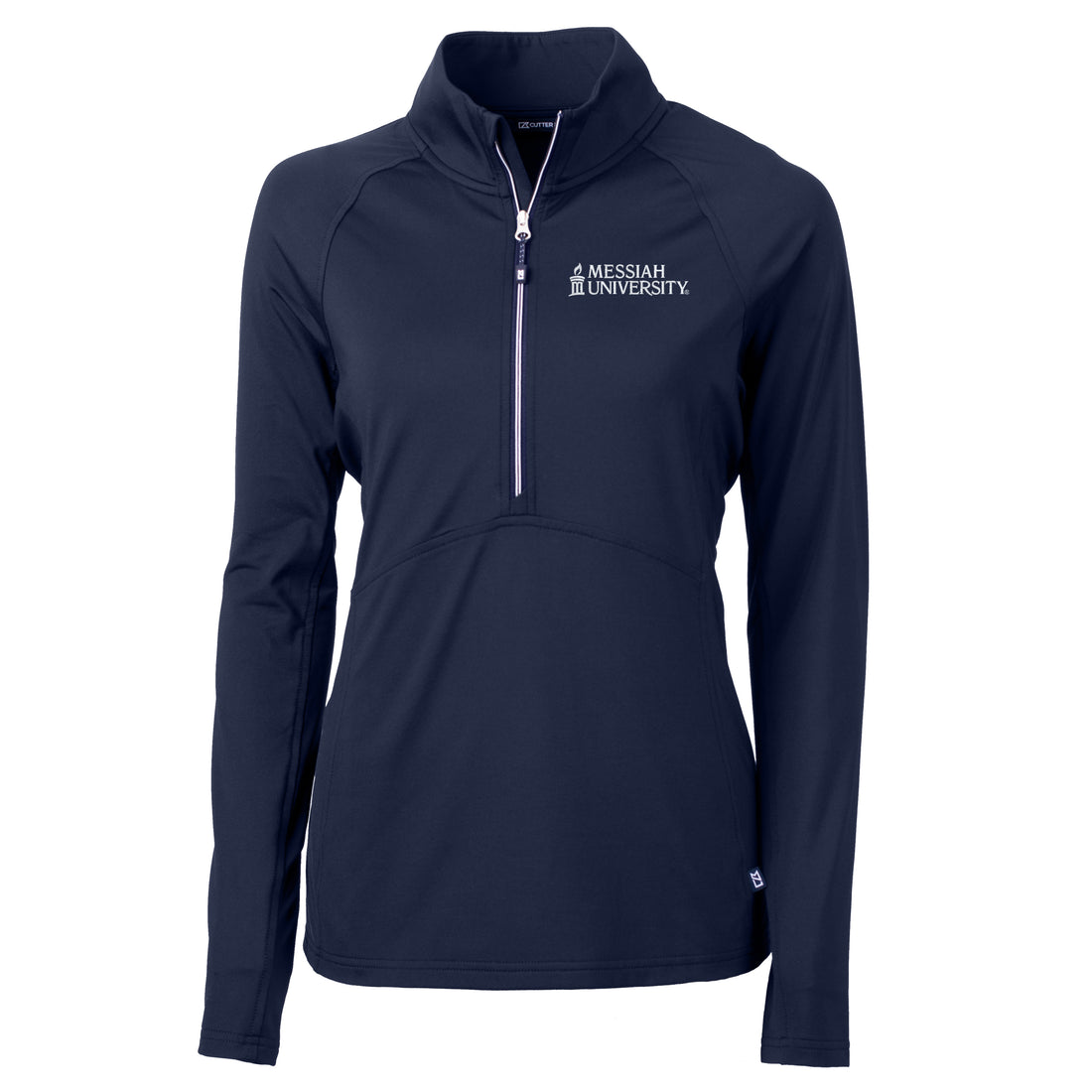 Adapt Eco Knit Stretch Recycled Womens Half Zip Pullover | Navy