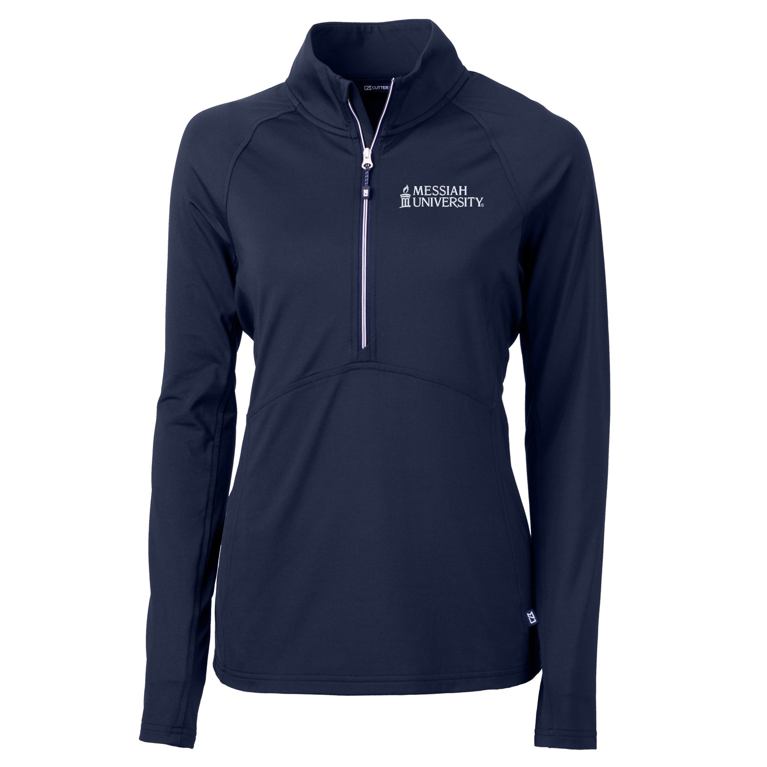 Adapt Eco Knit Stretch Recycled Womens Half Zip Pullover | Navy