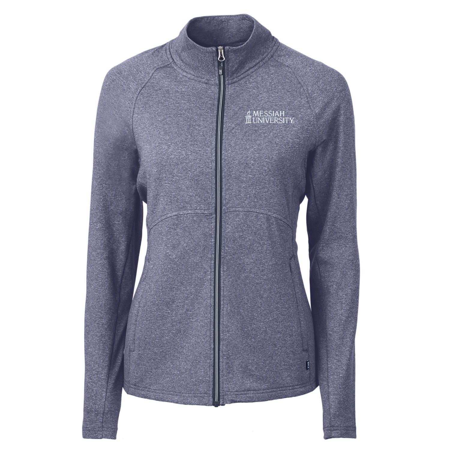 Adapt Eco Knit Heather Recycled Womens Full Zip | Navy Heather