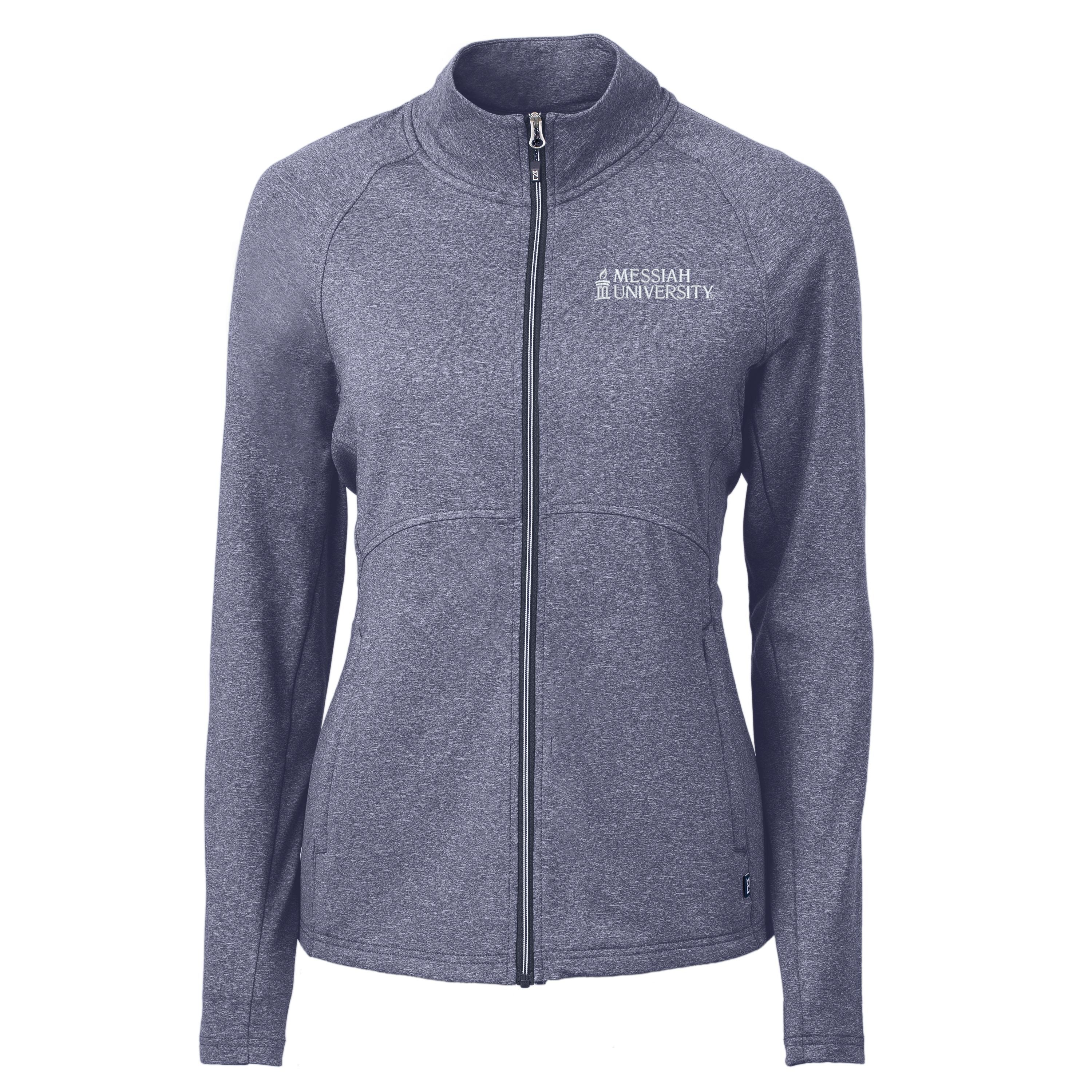 Adapt Eco Knit Heather Recycled Womens Full Zip | Navy Heather