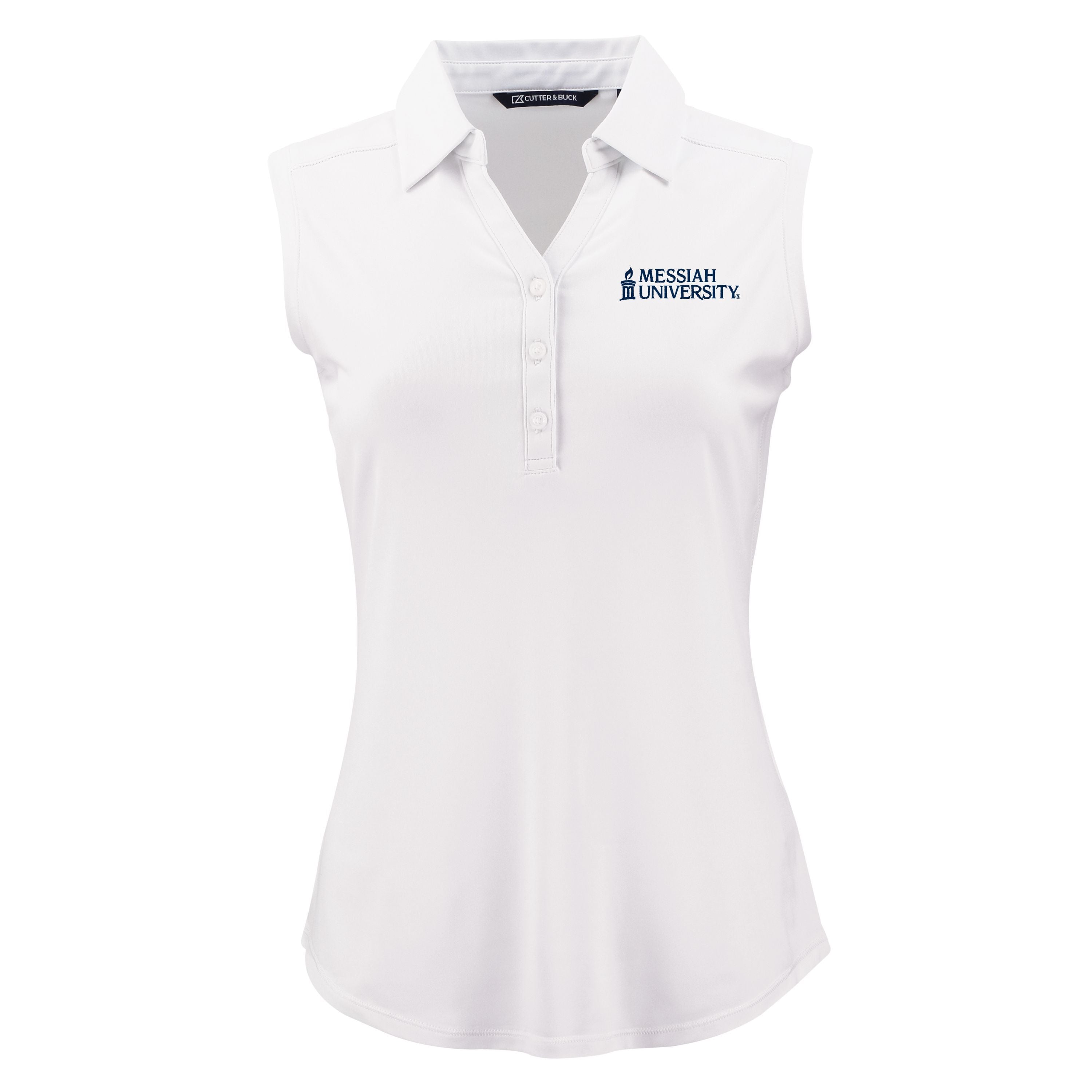 Forge Eco Recycled Sleeveless Womens Polo | White