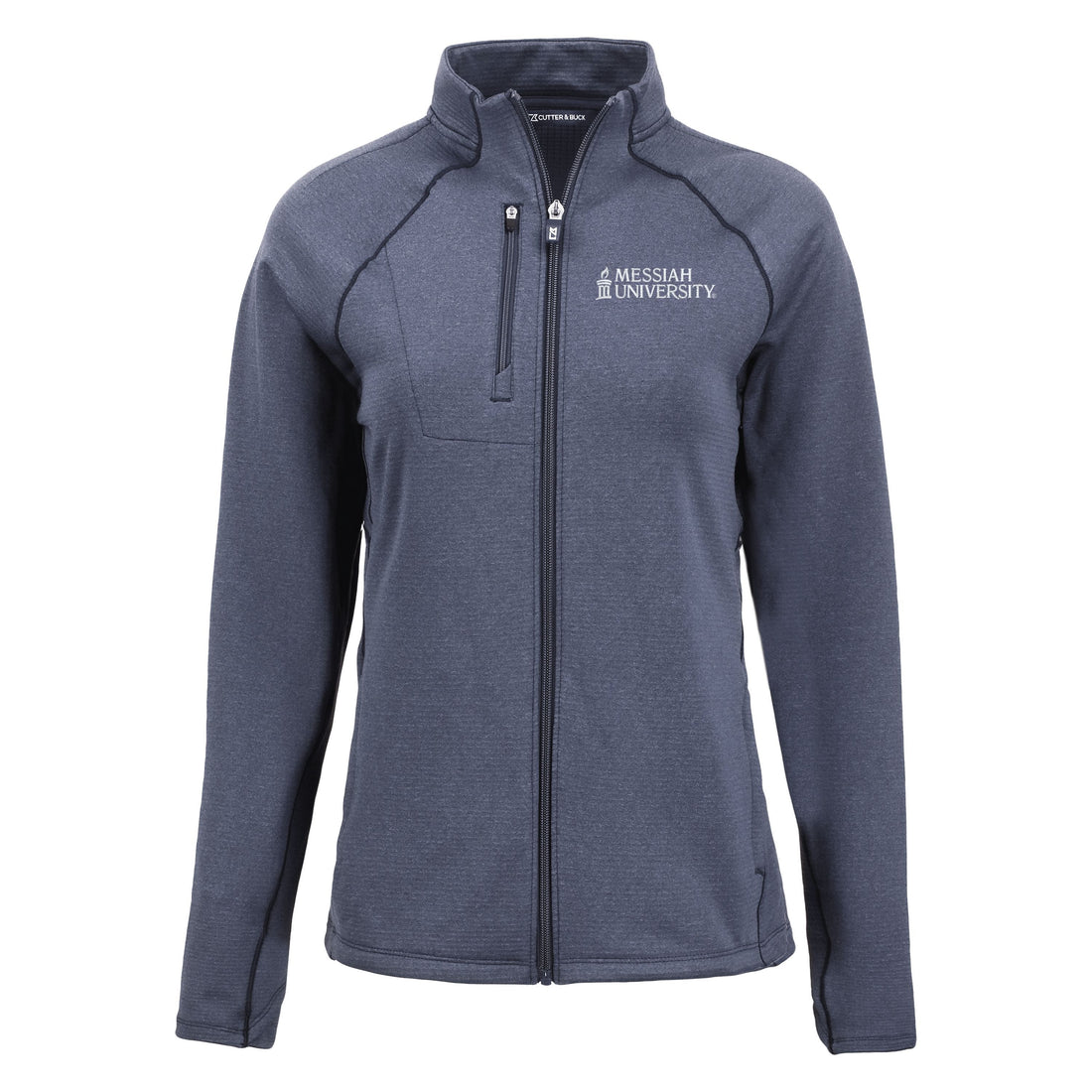 Peshastin Eco Fleece Recycled Womens Full Zip Jacket | Navy Heather